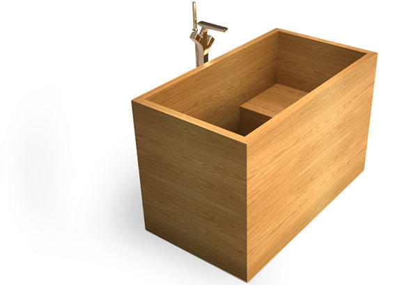 Image of Gongo wooden bathtub