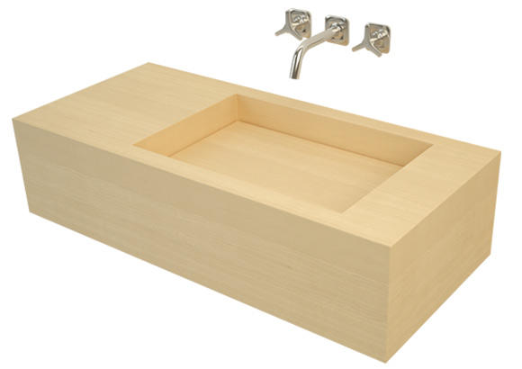 Image of Rimba wooden washbasin