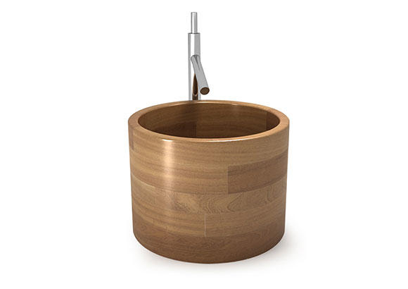 Image of Alabel wooden washbasin